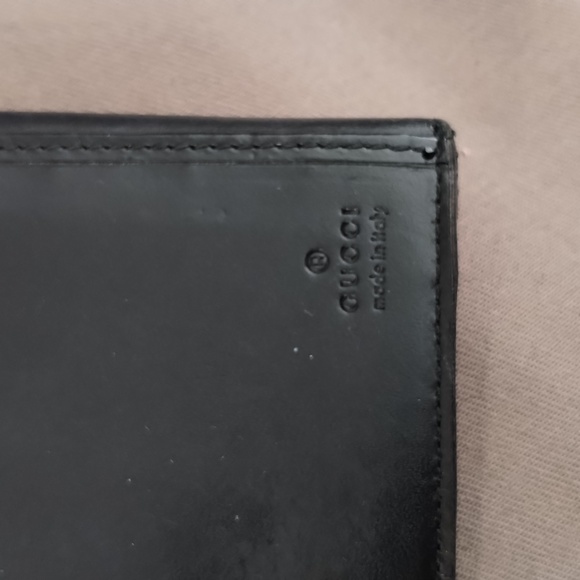 GUCCI BLACK CANVAS & LEATHER LONG SNAP CLOSURE DUAL-OPENING WALLET ~ AUTHENTIC - Picture 10 of 13